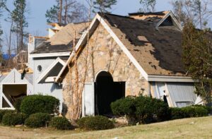 roof damage after a storm